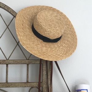 Lack Of Color Straw Wide Brim Boater Hat